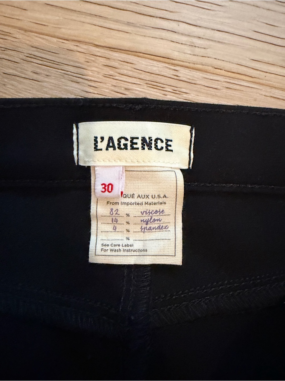 L'AGENCE Black bootcut super soft stretch Jeans